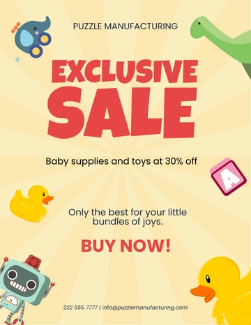 Free Baby Sale Template to Edit Online