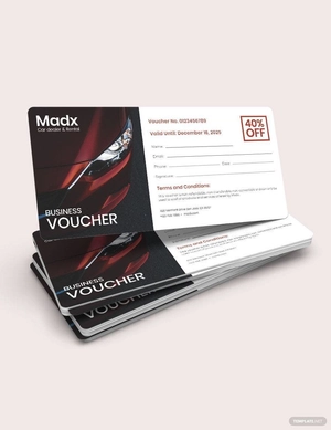Business Gift Card Voucher Template