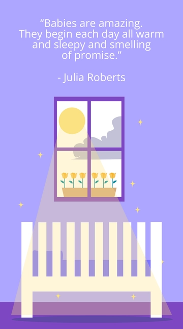 Free Baby Quote Template to Edit Online