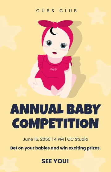 Free Baby Event Template to Edit Online