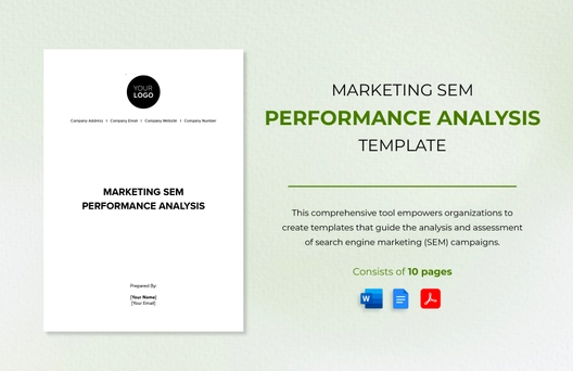 Marketing SEM Performance Analysis Template