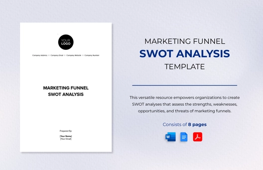 Marketing Funnel SWOT Analysis Template
