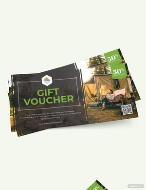 Camping Voucher Template
