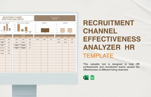 Recruitment Channel Effectiveness Analyzer  HR Template