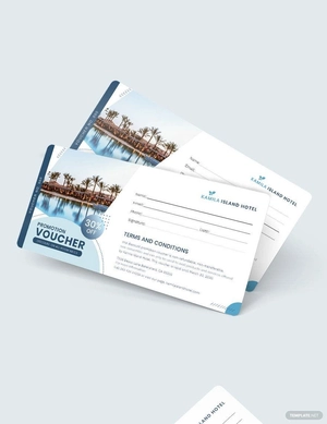 Editable Promotion Voucher Template