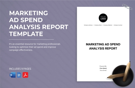 Marketing Ad Spend Analysis Report Template