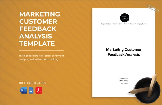 Marketing Customer Feedback Analysis Template