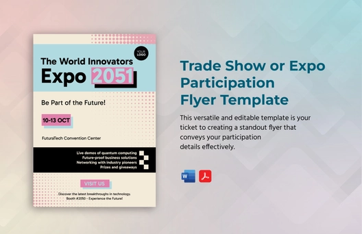 Trade Show or Expo Participation Flyer Template