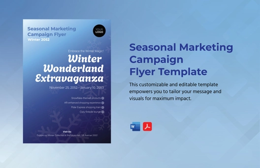 Seasonal Marketing Campaign Flyer Template