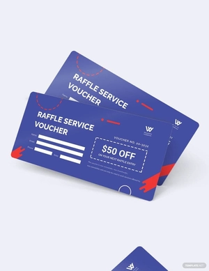 Raffle Service Voucher Template