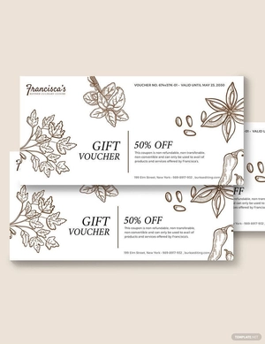Blank Business Voucher Template