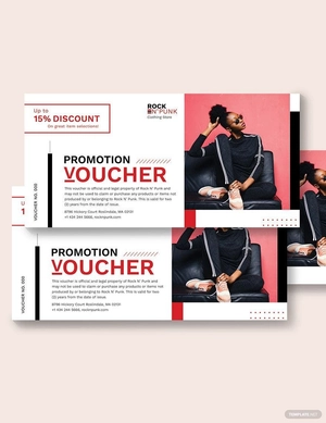 Store Promotion Voucher Template