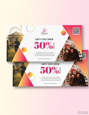 Themepark Sports Voucher Template