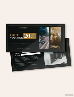 Wedding Photography Voucher Template