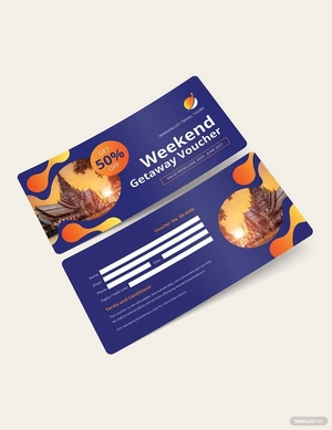 Weekend Getaway Travel Voucher Template