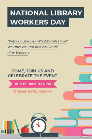 National Library Workers Day Tumblr Post Template