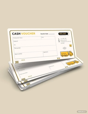 Transport Cash Voucher Template