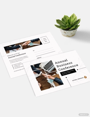 Annual Business Event Postcard Template