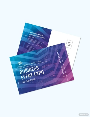 Corporate Event Planner Postcard Template