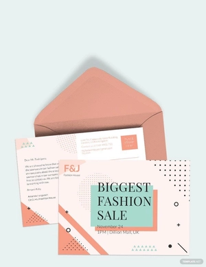 Fashion Sale Postcard Template Fashion Sale Postcard Template