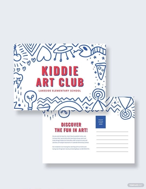 Kids Club Postcard Template
