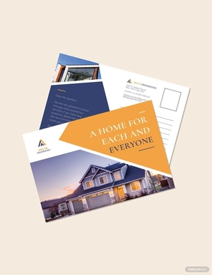 Real Estate Marketing Postcard Template