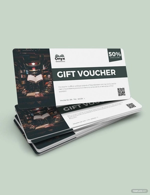 Bookstore Promotion Voucher Template