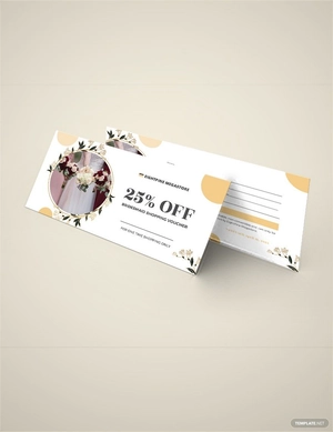 Bridesmaid Shopping Voucher Template