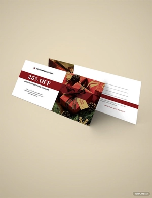 Christmas Shopping Voucher Template