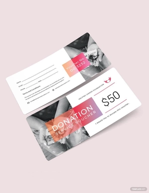 Donation Service Voucher Template