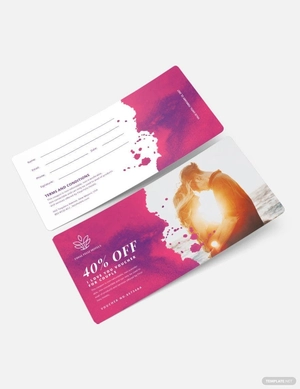 I love you Voucher Template