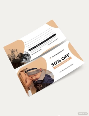 Mothers day Shopping Voucher Template