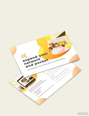 Social Media Marketing Postcard Template