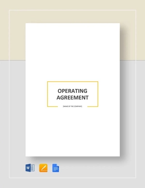 Basic Operating Agreement Template