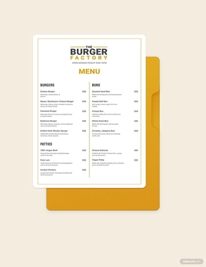 Burger Poster Menu Template