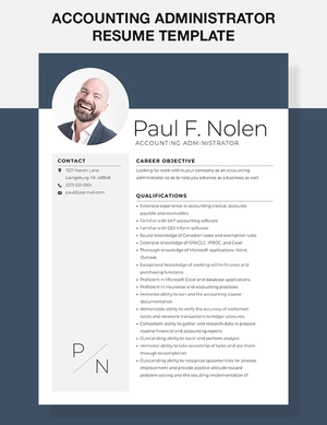 Accounting Administrator Resume