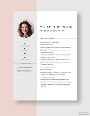 Account Coordinator Resume