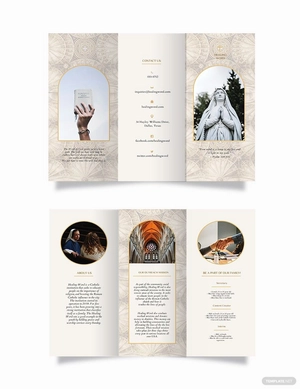 Catholic Tri-Fold Brochure Template