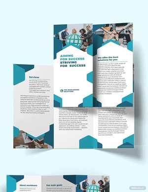 Corporate Company Tri-Fold Brochure Template