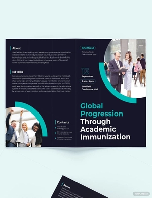 Corporate Event Bi-Fold Brochure Template