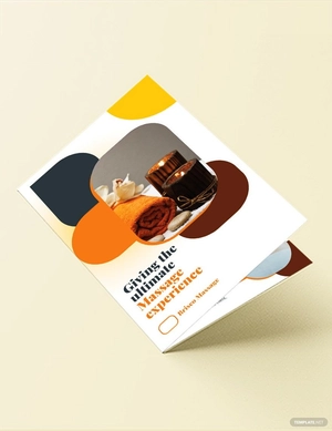 Massage Bi-Fold Brochure Template