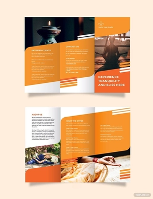 Yoga Studio Tri-Fold Brochure Template