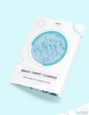 Carpet Cleaning Bi-Fold Brochure Template