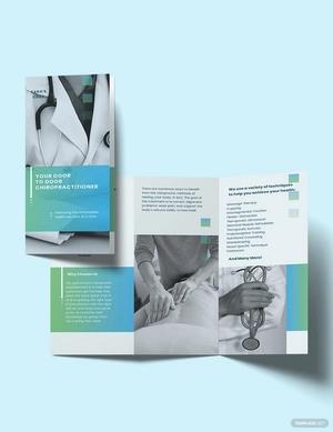 Chiropractic Tri-Fold Brochure Template