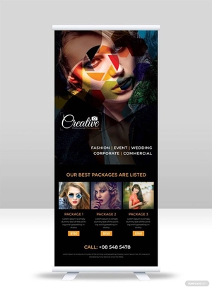 Sample Photography Roll Up Banner Template