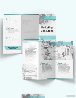 Marketing Consultant Tri-Fold Brochure Template