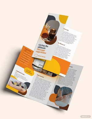 Massage Tri-Fold Brochure Template