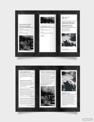 Memorial Tri-Fold Brochure Template