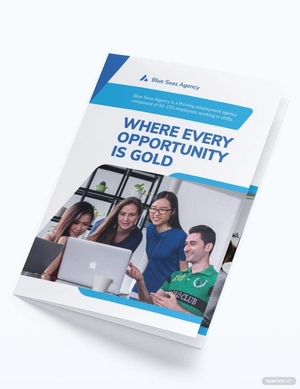 Employment Agency Bi-Fold Brochure Template