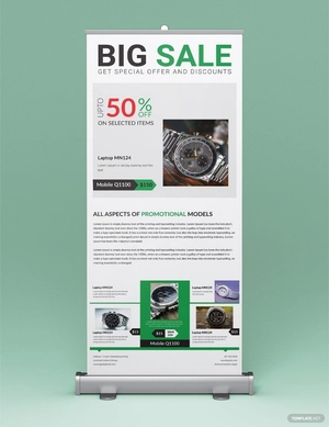 Promotional Roll Up Banner Template